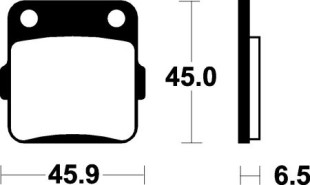 Тормозные колодки SBS 584SI