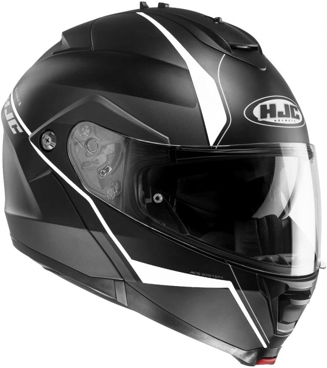 Шлем модуляр HJC IS-Max 2 Mine черный/серый. Размер S