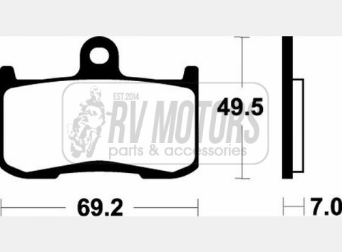 Тормозные колодки SBS 782RS
