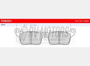 Тормозные колодки FERODO FDB2221P