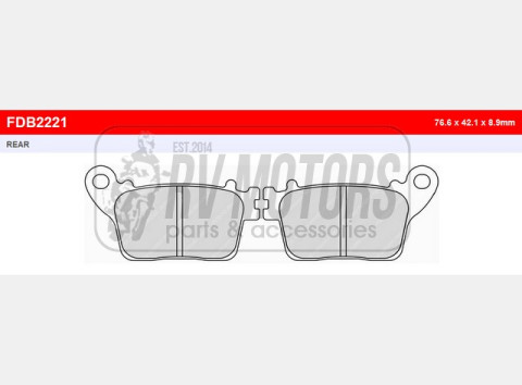 Тормозные колодки FERODO FDB2221P