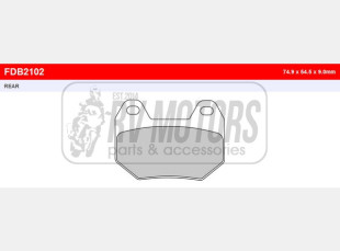 Тормозные колодки FERODO FDB2102P