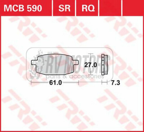 Тормозные колодки TRW LUCAS MCB590