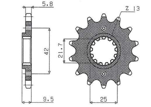 Привідна зірка SUNSTAR 34114 (JTF1539.14)