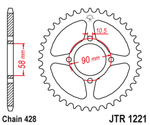Привідна зірка JT JTR1221.44 (PBR 4669)