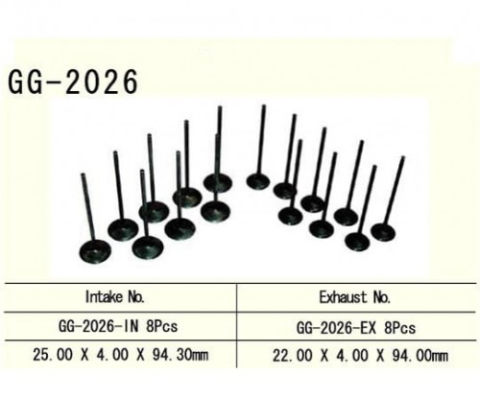 Клапан выпускной YAMAHA YZF R6 99-02 VESRAH GG-2026-EX