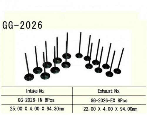 Клапан випускний YAMAHA YZF R6 99-02 VESRAH GG-2026-EX