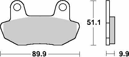 Гальмівні колодки SBS 561HF (FA90)