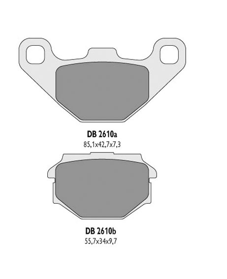 Тормозные колодки DELTA BRAKING DB2610OR-D (FA173)