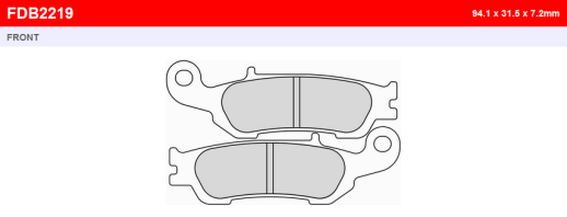 Гальмівні колодки FERODO FDB2219SG=FDB2219SG PLUS