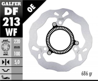 Тормозной диск KAWASAKI NINJA 300 R SP (ABS) '13-, NINJA 400 / ABS '18-, Z 400 '20- (220X100X5MM)  GALFER    DF213WF