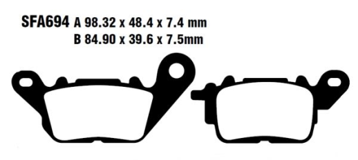 Гальмівні колодки EBC SFA694