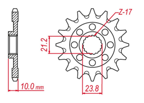 Приводная звезда SUZUKI RMZ 450 '13-'20 GROSSKOPF 226013G (JTF1443.13)