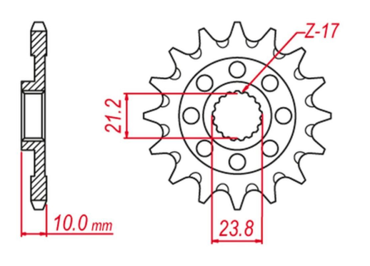 Приводная звезда SUZUKI RMZ 450 '13-'20 GROSSKOPF 226013G (JTF1443.13)