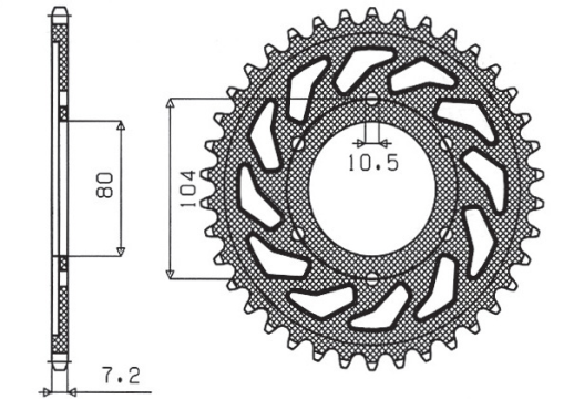 Привідна зірка SUNSTAR 1-4347 41 (JTR 1489.41)