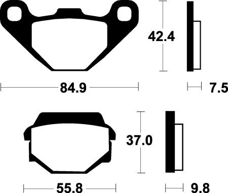 Тормозные колодки SBS 586SI