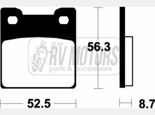 Тормозные колодки SBS 701HF