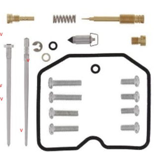 Ремкомплект карбюратора KAWASAKI KLX 300/R '97-'07 BEARING WORX CK50738 (26-1133)