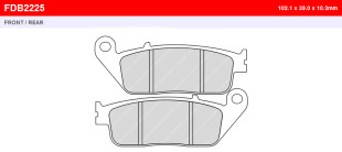 Тормозные колодки FERODO FDB2225AG