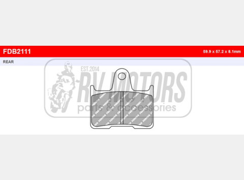 Тормозные колодки FERODO FDB2111P