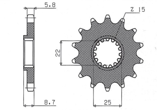 Привідна зірка SUNSTAR 35713 (JTF1901.13)