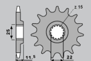 Приводная звезда KTM LC4 CHT 125214K (JTF1902.14)