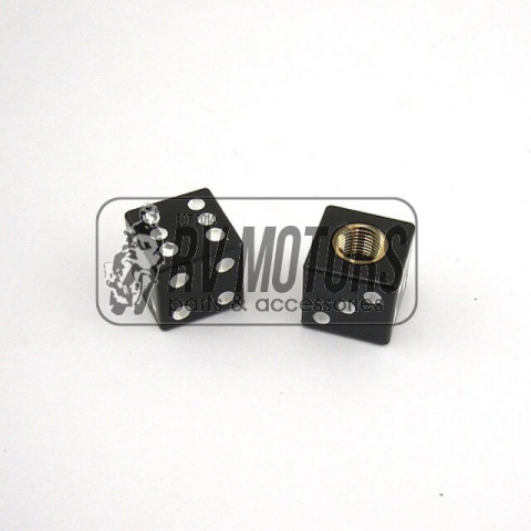 Колпачки ниппеля кубики чёрные