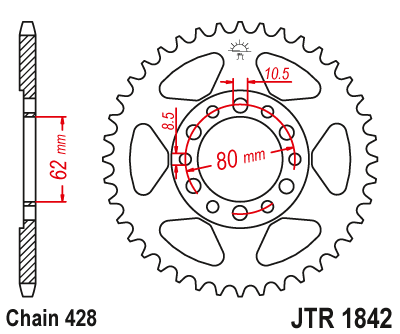 Приводная звезда JR 842.50 (JTR 1842.50)