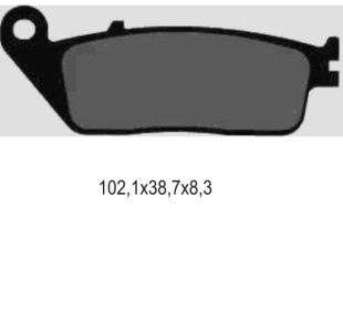 Тормозные колодки GALFER FD108G1370 (FA142/FA226)