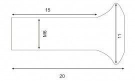 Крепежные болты тормозного диска LUCAS MSW105BO