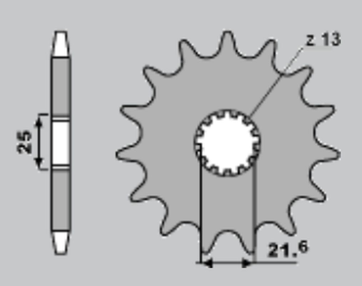 Приводная звезда SUZUKI GSF 1250 '07-'09 JR 56618JR (JTF513.18)