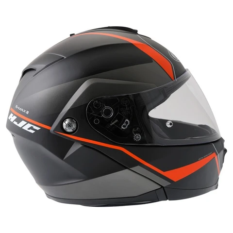 Шолом модуляр HJC IS-Max 2 Mine чорний/жовтогарячий. Розмір M