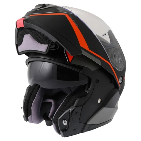 Шолом модуляр HJC IS-Max 2 Mine чорний/жовтогарячий. Розмір M