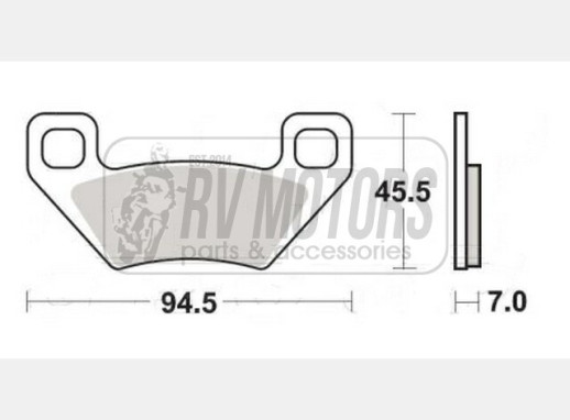 Гальмівні колодки SBS 822SI