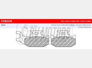 Тормозные колодки FERODO FDB2235SG