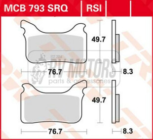 Тормозные колодки TRW LUCAS MCB793RSI