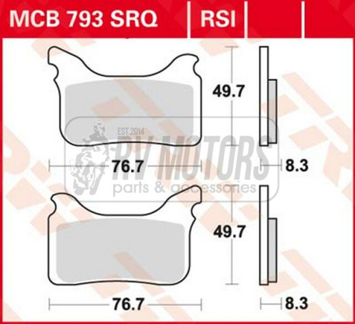 Колодки гальмівні TRW LUCAS MCB793RSI