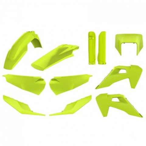 Комплект пластика POLISPORT HUSQVARNA TE/FE/TPI `20-21 цвет жёлтый 90904