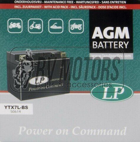 Аккумулятор LP AGM YTX7L-BS