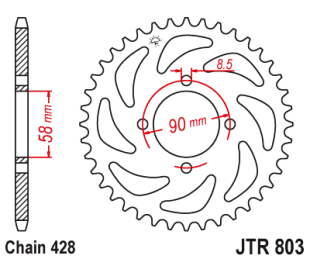 Привідна зірка JT JTR803.45 (PBR 4669)