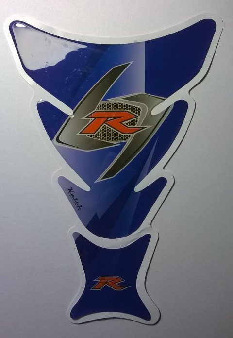 Наклейка на бак GSXR синяя  