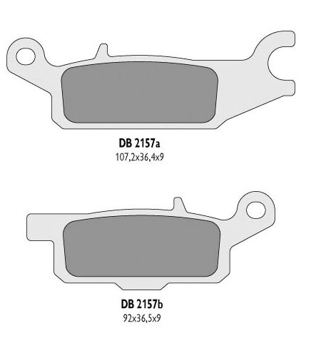 Тормозные колодки DELTA BRAKING DB2157QD-D (FA445)
