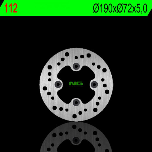 Гальмівний диск передній NG HONDA HELIX 250 '95-'99 (190X72X5MM) NG112