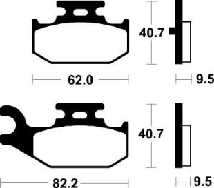 Тормозные колодки SBS 816RSI