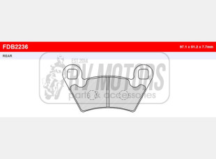 Тормозные колодки FERODO FDB2236SG