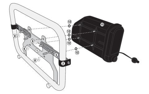 Крепления для коробки инструментов Kappa KLR5127 (KTL5127PLRKIT )