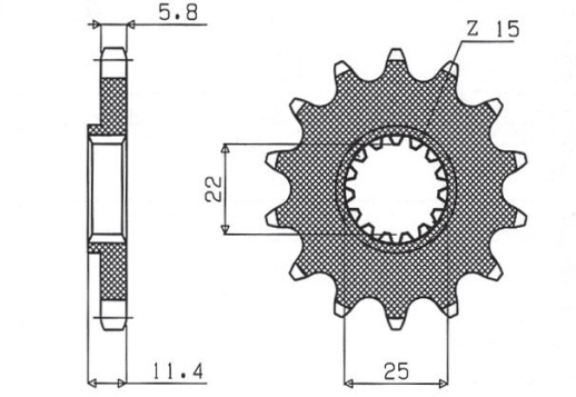 Привідна зірка SUNSTAR 36017 (JTF1902.17)