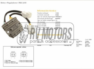 Регулятор напряжения HONDA CBR600RR 07-11, XL700V TRANSALP 08-11 DZE ELEKTRYKA 2418-01