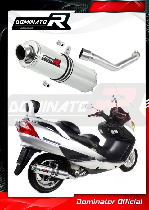 Прямоток DOMINATOR SUZUKI BURGMAN 400 2003 - 2006 круглый