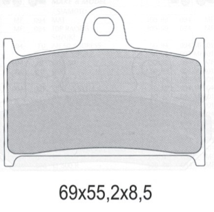 Тормозные колодки GALFER FD099G1651 (FA145/FA236)